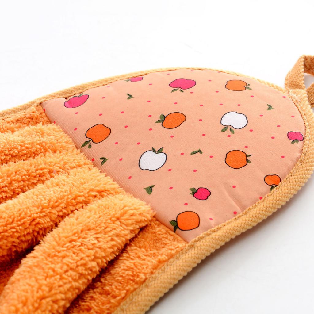 Towel Cleaning Cloth Microfibre Hanging Dish Hand Wiping for Kitchen Bathroom Toilet Yellow