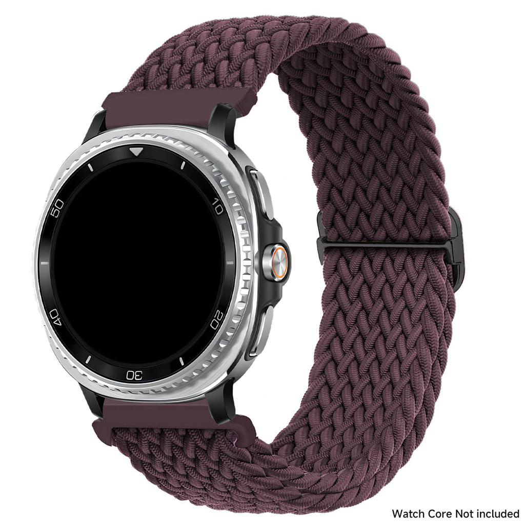 Bracelet en nylon tressé pour Samsung Galaxy Watch 8 40mm 44mm/Watch 8 Classic 46mm Bracelet sans espace pour Galaxy Ultra 2025 Bracelet en nylon