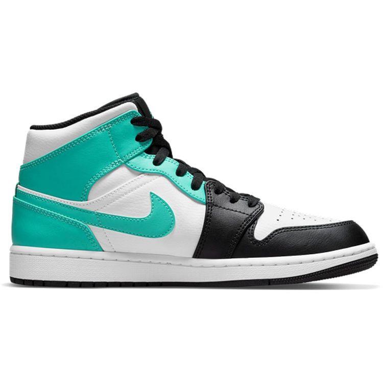 Pánské tenisky Air Jordan 1 Mid Tropical Twist Zelená Bílá Černá 554724-132