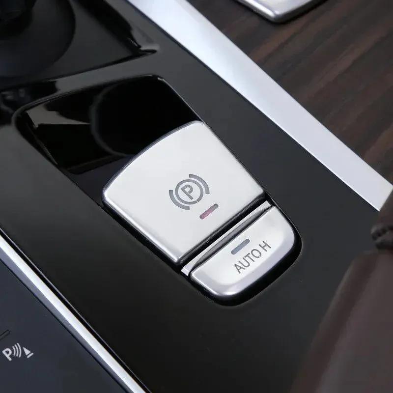 2Pcs/Set Car Start Stop Engine Button Cover Sticker& P Handbrake Button Sticker Fit For BMW 5 7 series G30 G12 X3 G01 X4 G02 GT6