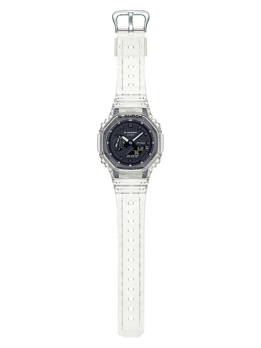 Casio Men's Resin 200M Water Resistant Analog Shock Resistant Quartz Watch GA-2100SKE-7A