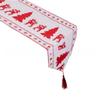 Snowman Themed Christmas Table Runner Cotton Tablecloth Holiday Dining Decor