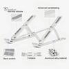 Portable Laptop Stand Aluminum Alloy Height Adjustable Quick Heat Dissipation Anti-slip Stable Foldable Home Office Desktop Computer Riser Holder