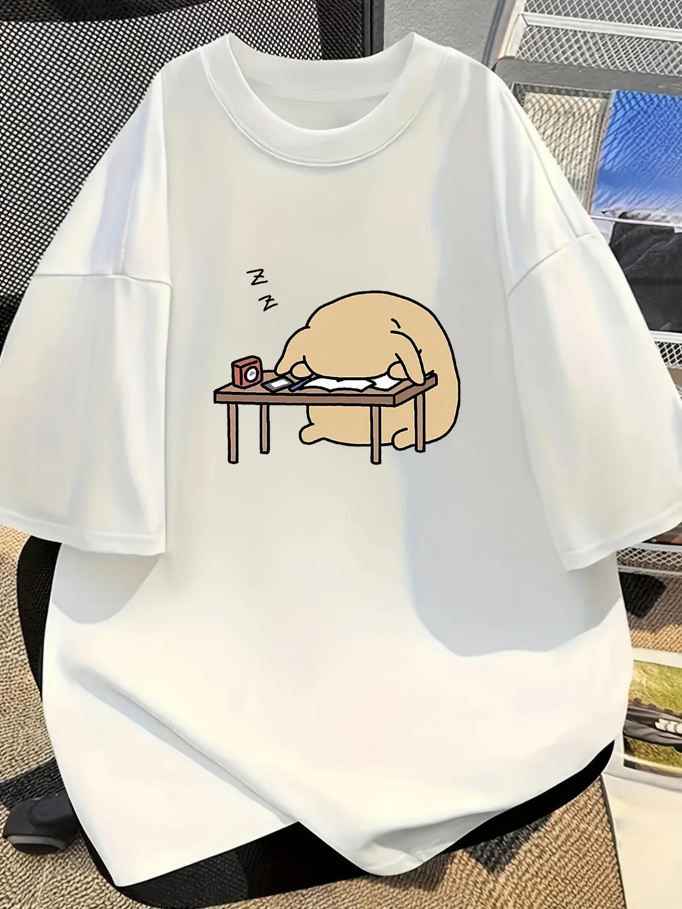 

Dianzangou Women S Drop-Shoulder Short-Sleeve T-Shirt, Funny Meme Print, Lazy Sleepy Print T-Shirt, Trendy Cool Drop-Shoulder Short-Sleeve, Quirky Hal 5XL різнокольоровий