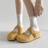 Lightweight and fashionable white retro bag head thick-soled slippers women's summer wear 2025 new versatile height-enhancing cool slippers
