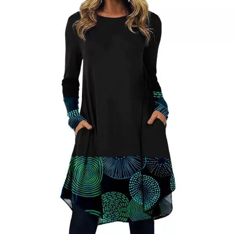 Ethnic Style Fashionable Casual Spring and Autumn Dress