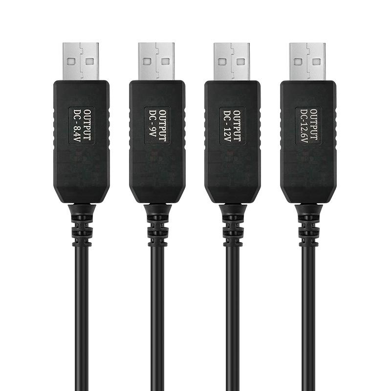 

USB to DC Step-Up Cable: 5V to 8.4V, 9V, 12V, 12.6V Power Cable for Routers, Modems, and LED Lights 5V to 12V Boost Cable DC5521