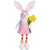 Cute Easter Bunny Sitting Doll Handmade Happy Easter Decoration  Holiday Festival Decor
