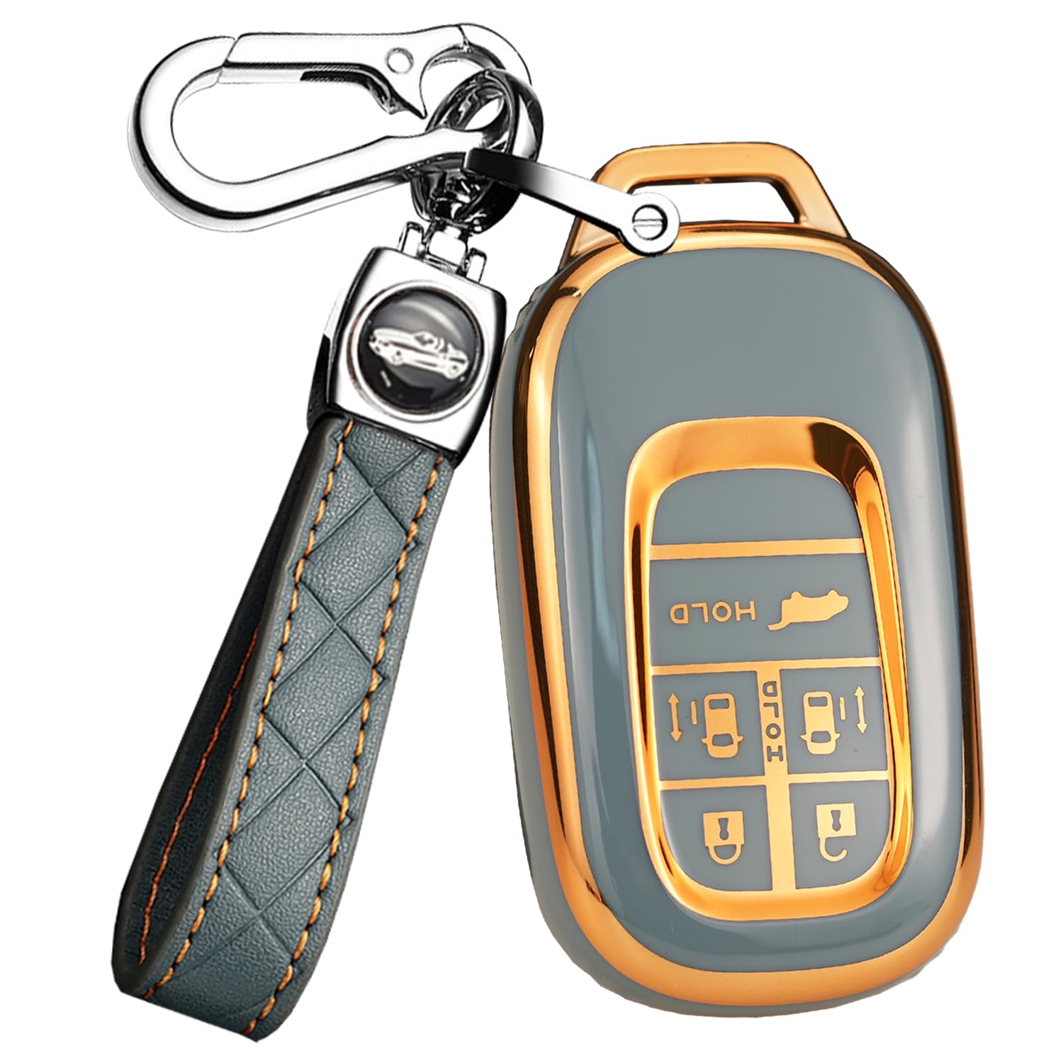 

ONTTO Эксклюзивный чехол для смарт-ключа Honda, Чехол для ключа, Держатель для ключа, Силикон, Подходит для Honda New Stepwagon RP6 7 8 НОВЫЙ Odyssey 2021 Odyssey Elysion 2022 Роскошный