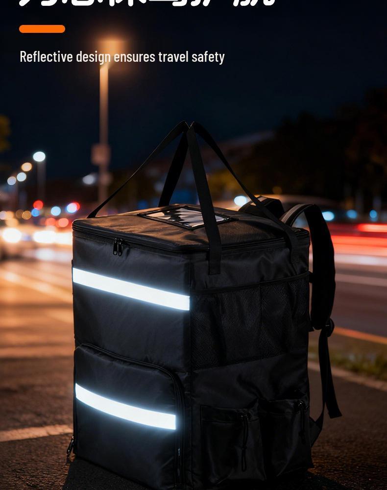 Large Insulated Waterproof Backpack for Pizza Delivery