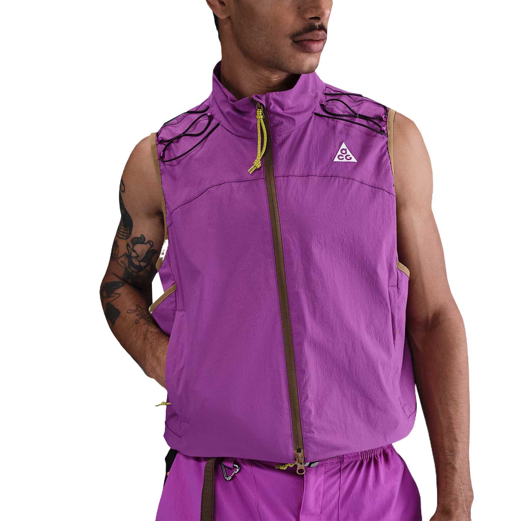 Nike Acg Death Bloom zip sleeveless jacket HV0601-505 L