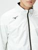 Mizuno Breath Thermo Warmer Training and Size 32ME2541 Jacket, Moisture-Wicking, Windproof, Water-Repellent, Men's, Off-White,