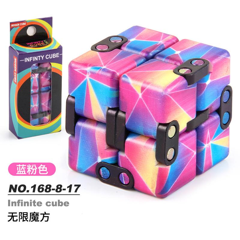 New Strange Decompression Toy Uv Printing Infinite Rubik'S Cube, Decompression Folding Variety Rubik'S Cube Fingertip Rubik'S Cube