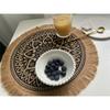 Jute Ins Style Nordic Woven  Placemat Table Napkin Dinner Cover Holiday Atmosphere Decoration