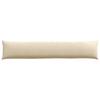 Sofa Cushions 2 Pieces Cream 200 X 40 Cm Fabric