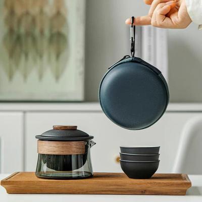 Portable Teapot and Tea Cup Set Ceramics Chinese Tea Set Teaware Travel Tea Set  Home