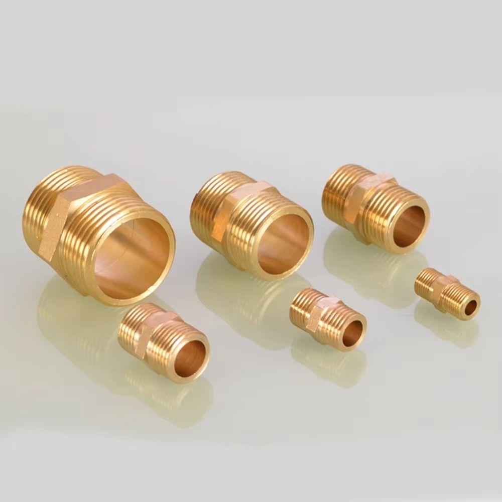 Quick Fit Adapter Brass Brass Tube Fitting Male Thread BSP Brass Nipple 1/8" 1/4" 3/8" 1/2" 3/4" 1" BSP Coupler Fitting