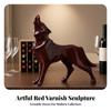 Glossy Resin Wolf Ornament Elegant Table Centerpiece Originality
