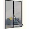 Spring and Autumn Summer Door Curtains Black and White Simple Mosquito-Proof Door Curtain Screen Screen Door Screen Window Automatic Magnetic