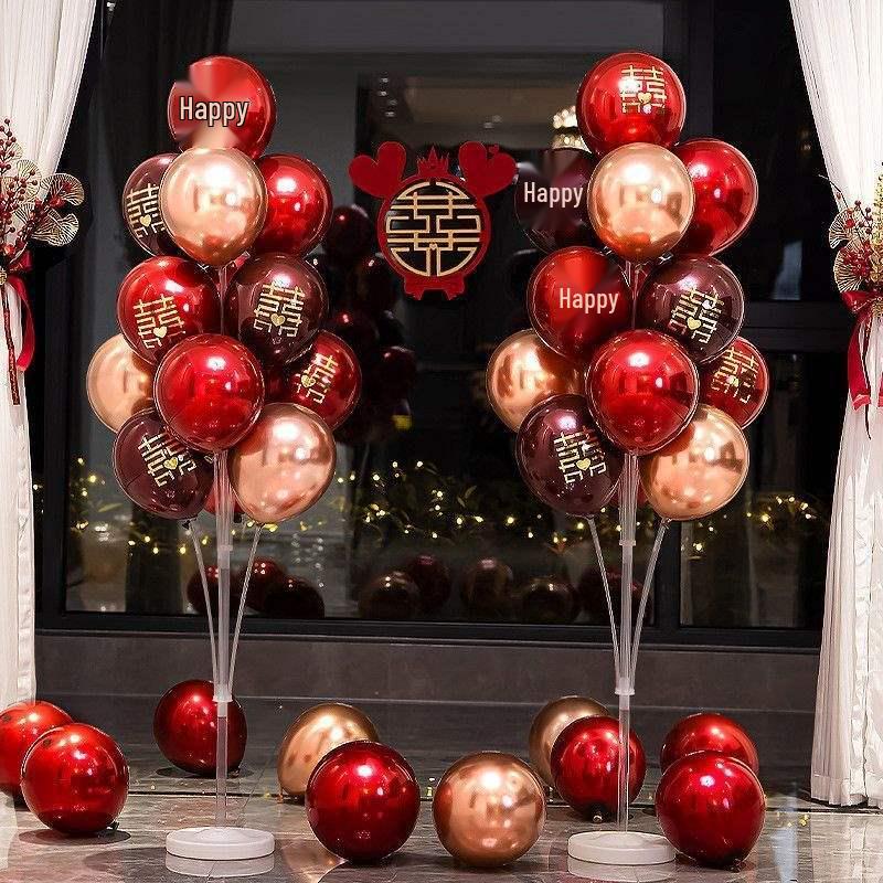 Romantic Wedding Room Balloon Decoration Set for Bedroom and Table