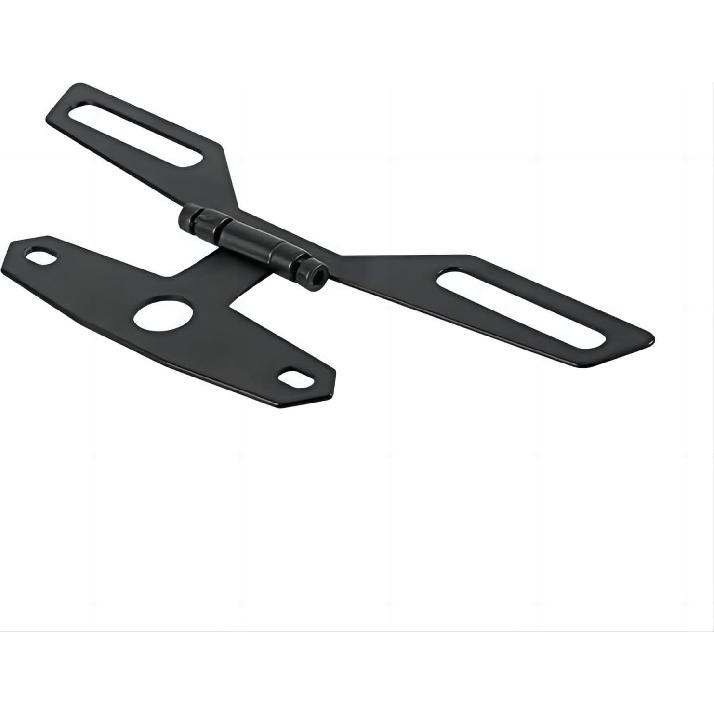 Adjustable Motorcycle License Plate Mount Holder Bracket- Universal Fold License Plate Tail Light Holder