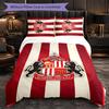 Biancheria da letto a tema Sunderland Set 3 pezzi Copripiumino Biancheria da letto decorativa per camera da adolescente Decorazione per la casa