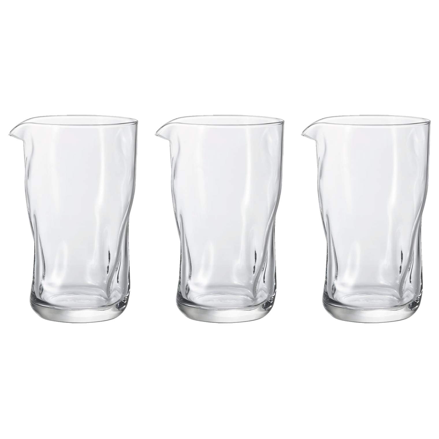 

ADERIA Katakuchi Sake Carafe with Handle, 460ml, 3-Pack [Soft Texture/Easy to Hold], Made in Japan, B-2892