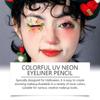 8-Color Halloween Neon Uv Liquid Eyeliner (Yellow) Quick-Drying, Long-Lasting And Non-Smudging Eye Makeup Eyeliner