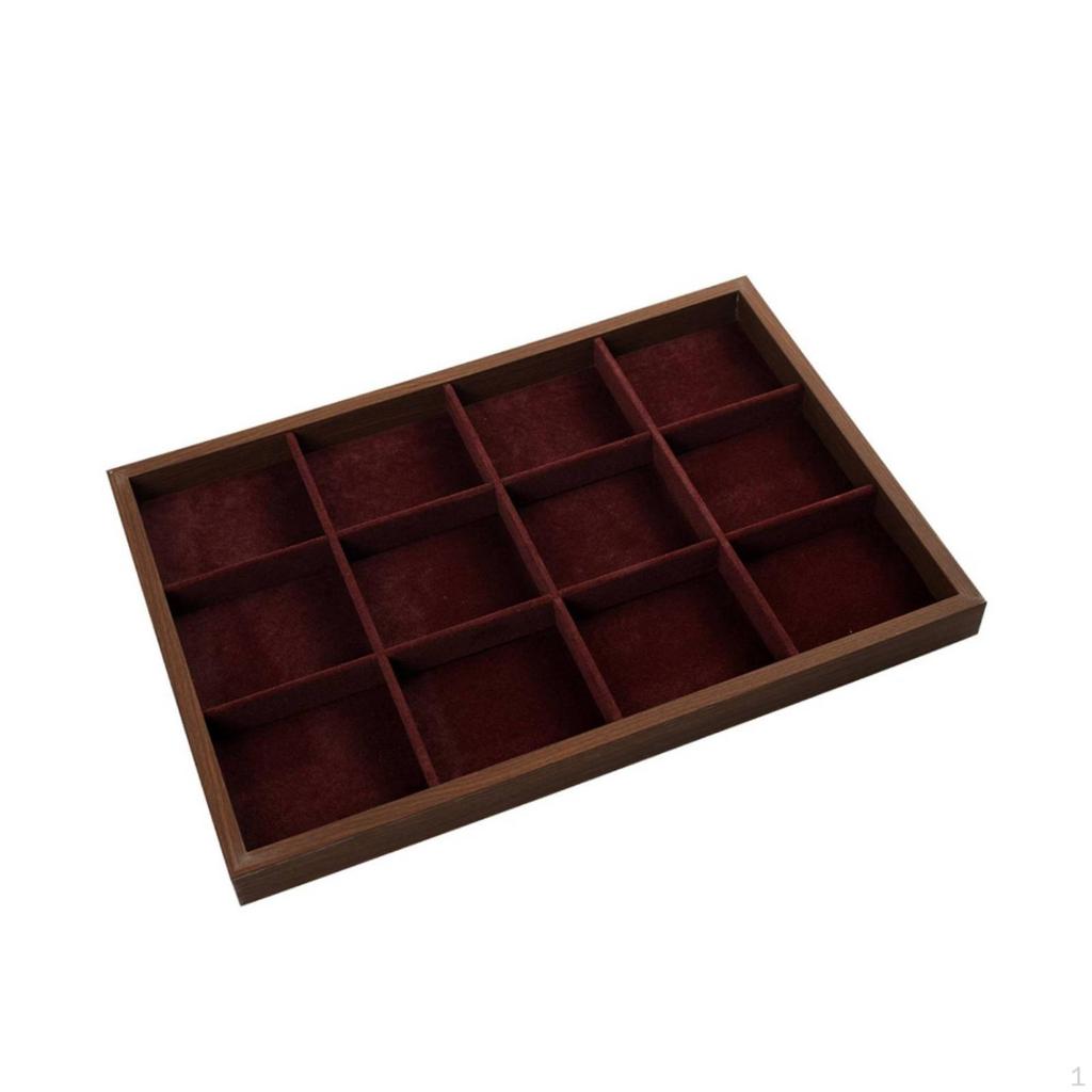 Jewelry Display Tray ClothlinedLined Organizer Decorative for Dressing Table, Retail