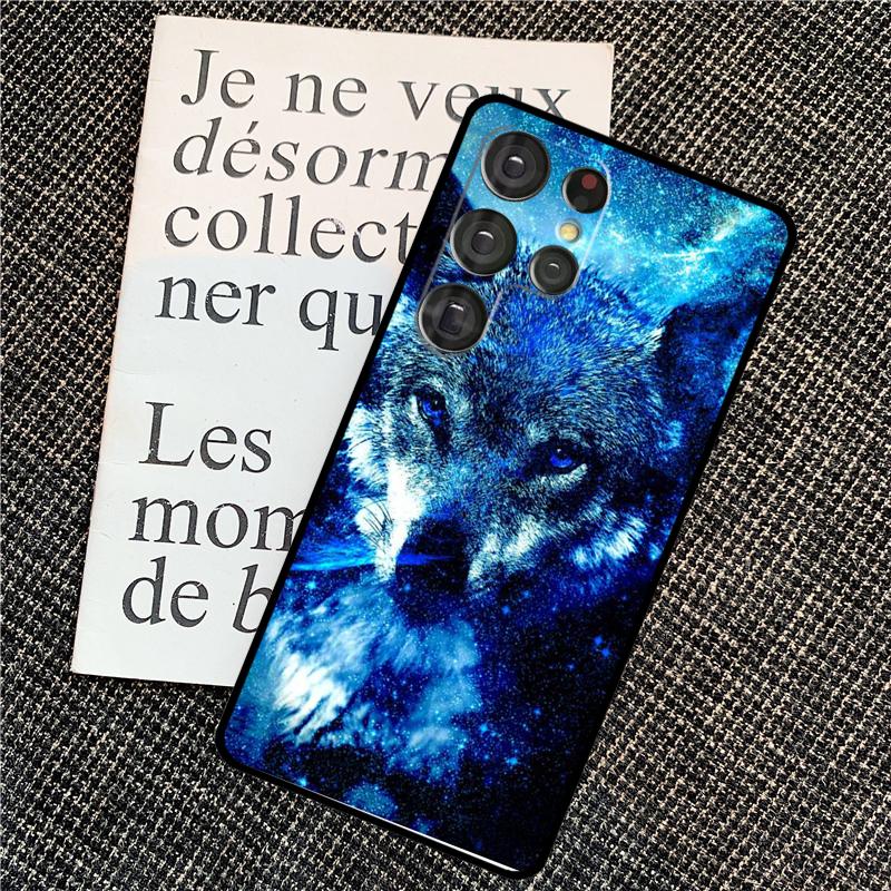 Animal Wolf Galaxy Case For Samsung Galaxy S25 S26 Ultra S21 S22 S23 S24 Ultra S10 S20 Plus S25 FE Back Cover