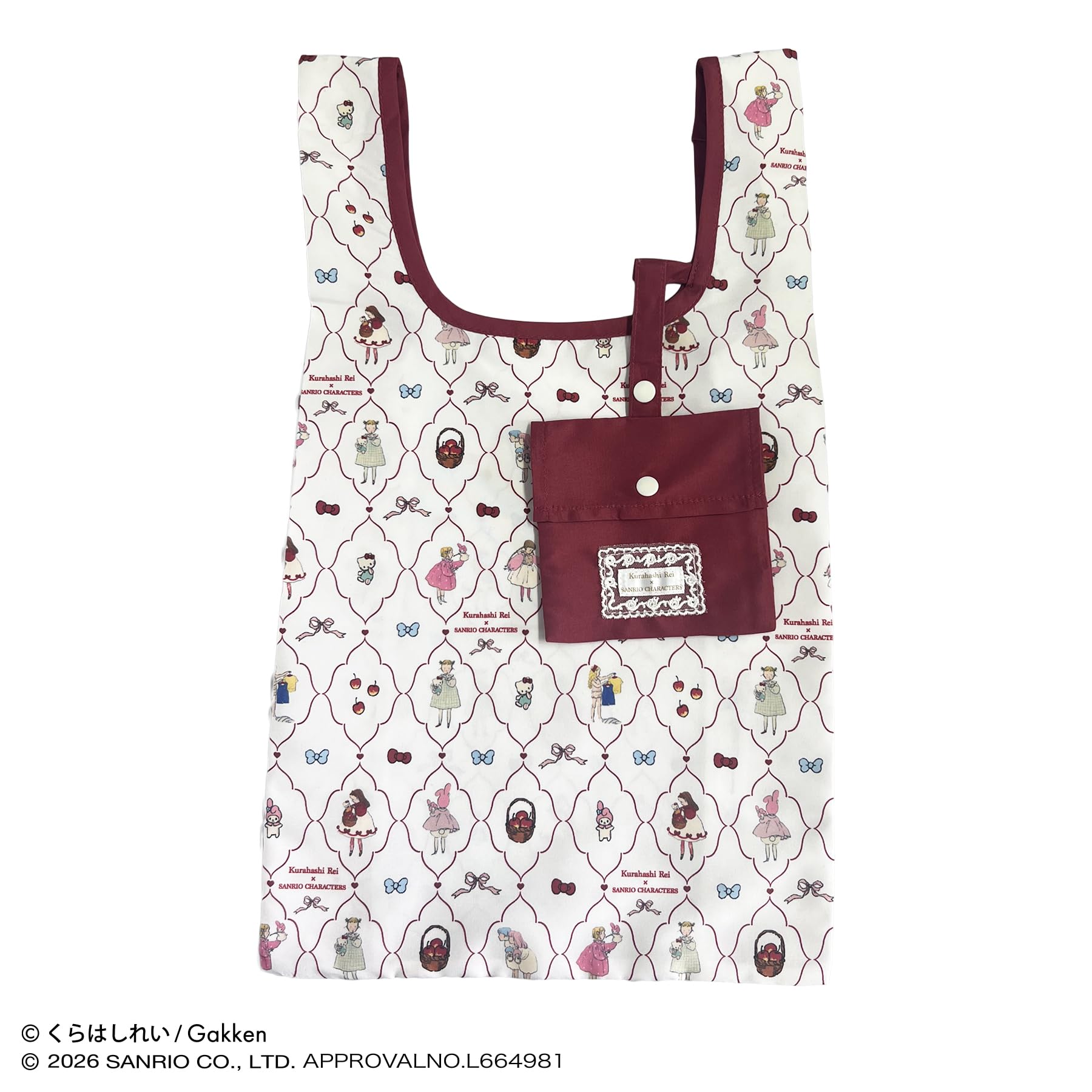 Eco Bag Illustrator Kurahashi Rei Sanrio Characters Collaboration Gift Treat Yourself [Nicot] - & - (AS IVO)
