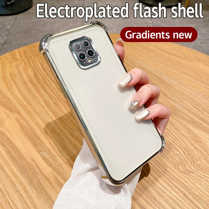 

Для Redmi Note 9 Чехол Redmi Note 9S Чехол для Redmi Note 9 Pro Чехол для телефона 9promax Бампер Противоударный Защитный Чехол Прозрачная гальваническая пластина Redmi Note 9 Pro