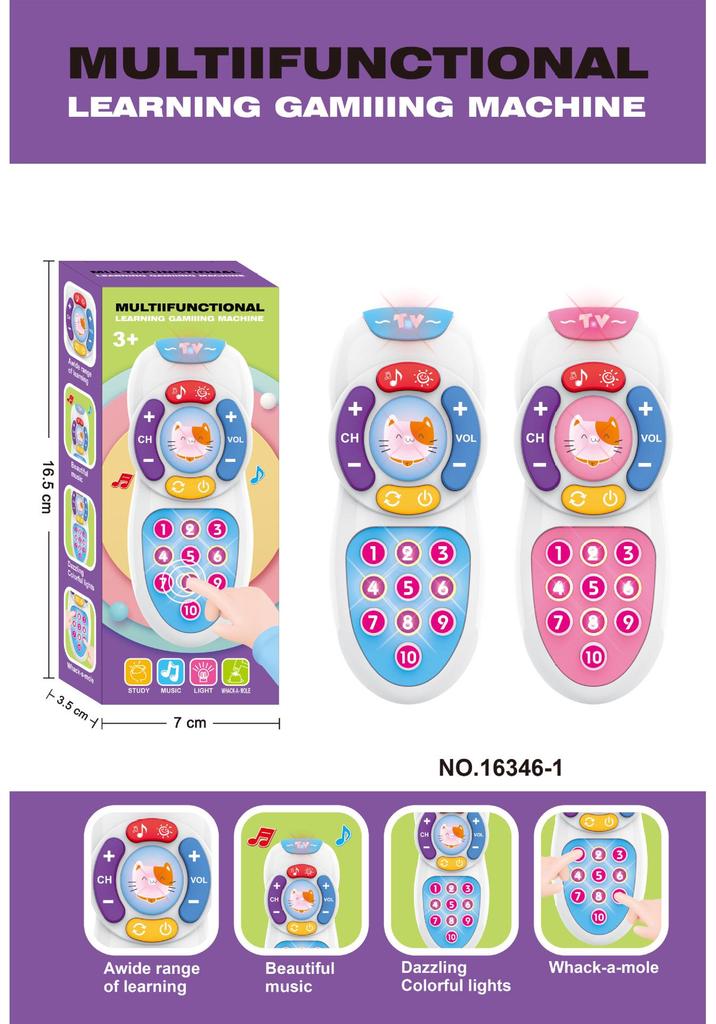 Cross English Toddler Learning Laptop Toy - Early Education Handheld Typewriter Model