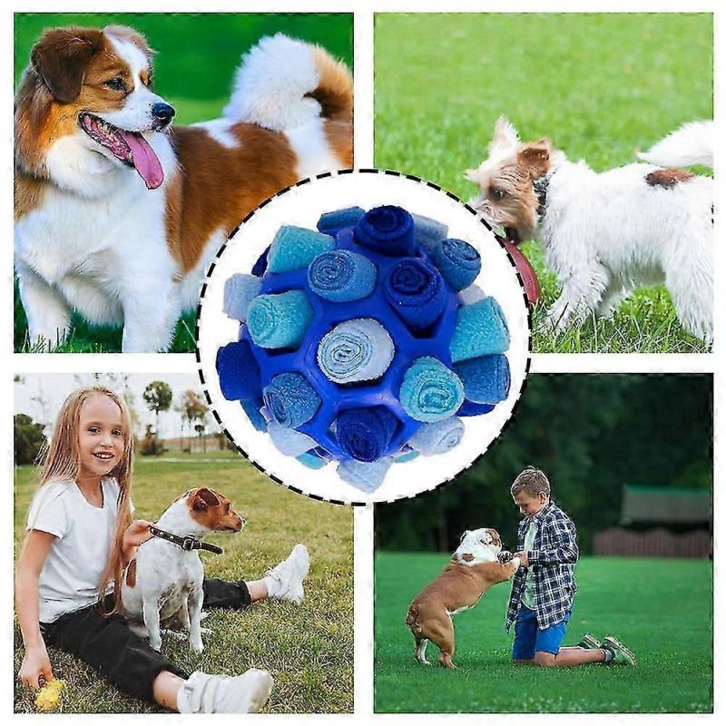 Sniffing Snuffle Ball Dog Toy Interactive Relieve Pressure Puzzle Toy Funny Slower Food Training Toys
