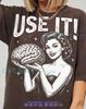 Use It Human Brain Vintage Bootleg Comfort Colors® TShirt and Kids Tshirt, Retro Woman Mind Anatomy Thinking Dark Humor Tees, 1950s Comic Style,