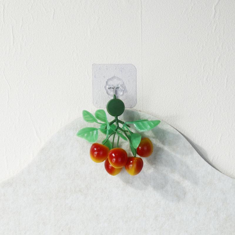Creative Fake Fruit Skewers Magnets - Mini 5-Piece Set for Home Decor & Props