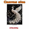 Kit Artistico Fai da Te con Perle e Gemme Pavone per Decorazione Murale Domestica - Regalo Perfetto per Adulti e Principianti Senza Cornice Kit Pittura con Perle
