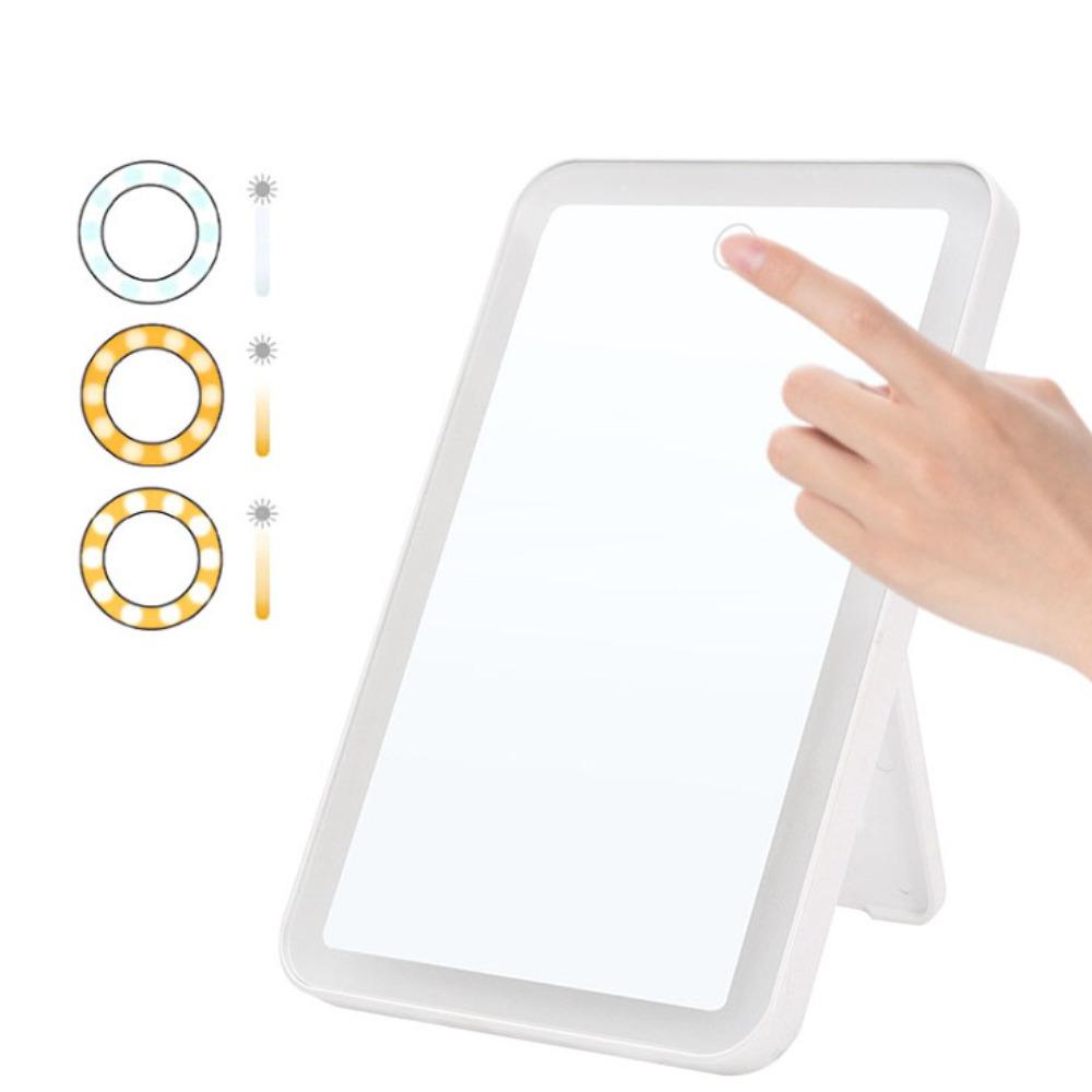 Magnifying Cosmetic Mirror 3 Color Lighting Table Makeup Mirror LED Makeup Mirror Dressing Table