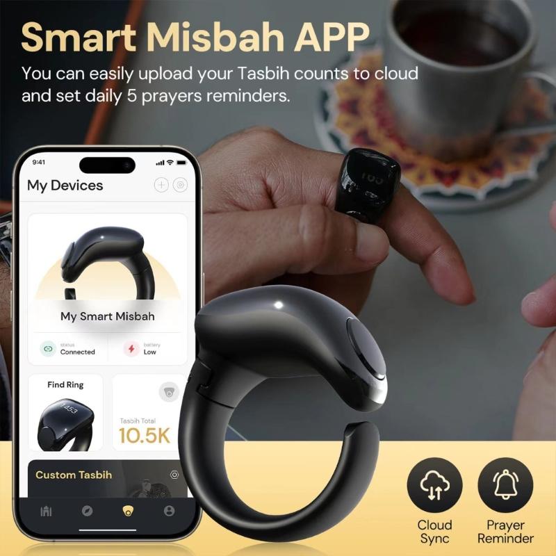Tasbih Counter Rings Tasbih Zikr Rings 4 Digit Finger Counter Tasbeeh Counter Digital Tally Counter