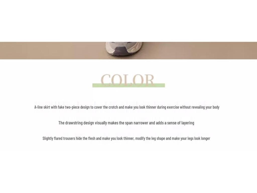 Pantaloni fustă de yoga pentru femei 2025: Pantaloni lungi eleganți tip două piese false, micro evazați, pentru alergare și fitness, pentru primăvară