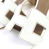 HERMES Sandals Oasis white leather Women 37 071002Z Used