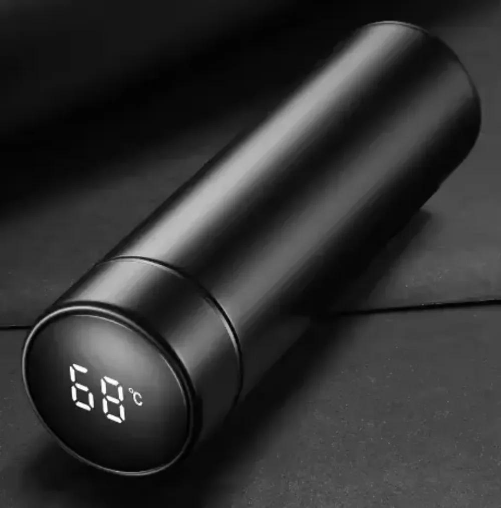 Termoska 500ml, digitální, s displejem teploty, vakuově izolovaná, z nerezové oceli 304, inteligentní hrnek na kávu