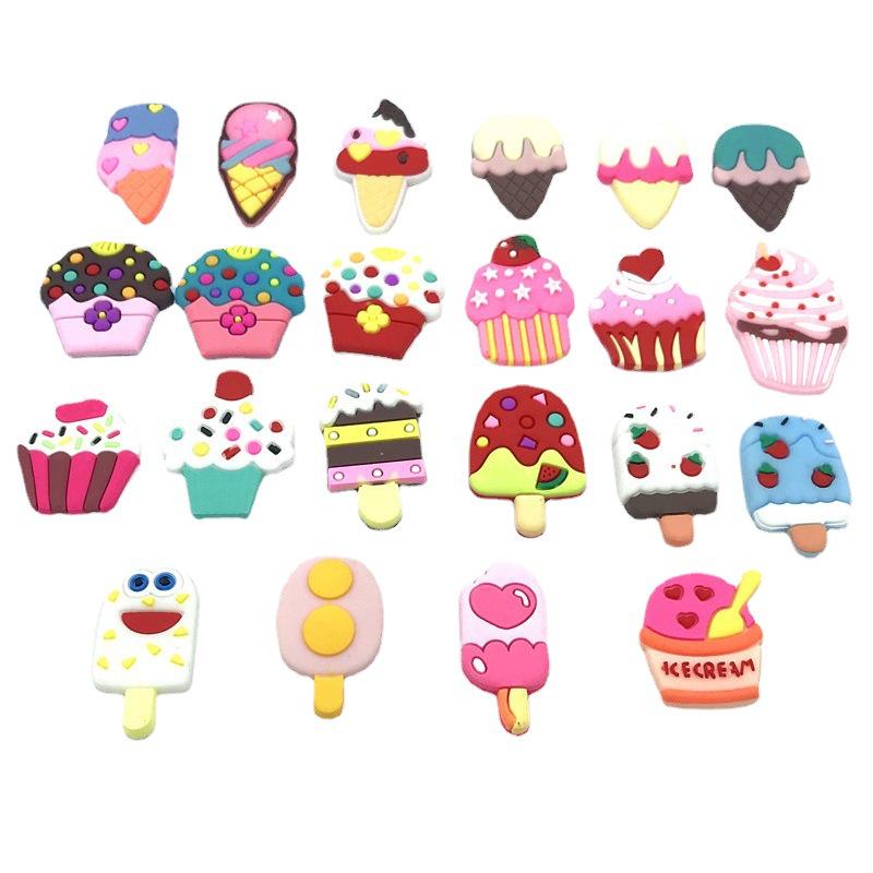 Cartoon Ice Cream Keychain, Phone Case, Hair and Shoe Accessories, DIY Buckles, and Storage Box