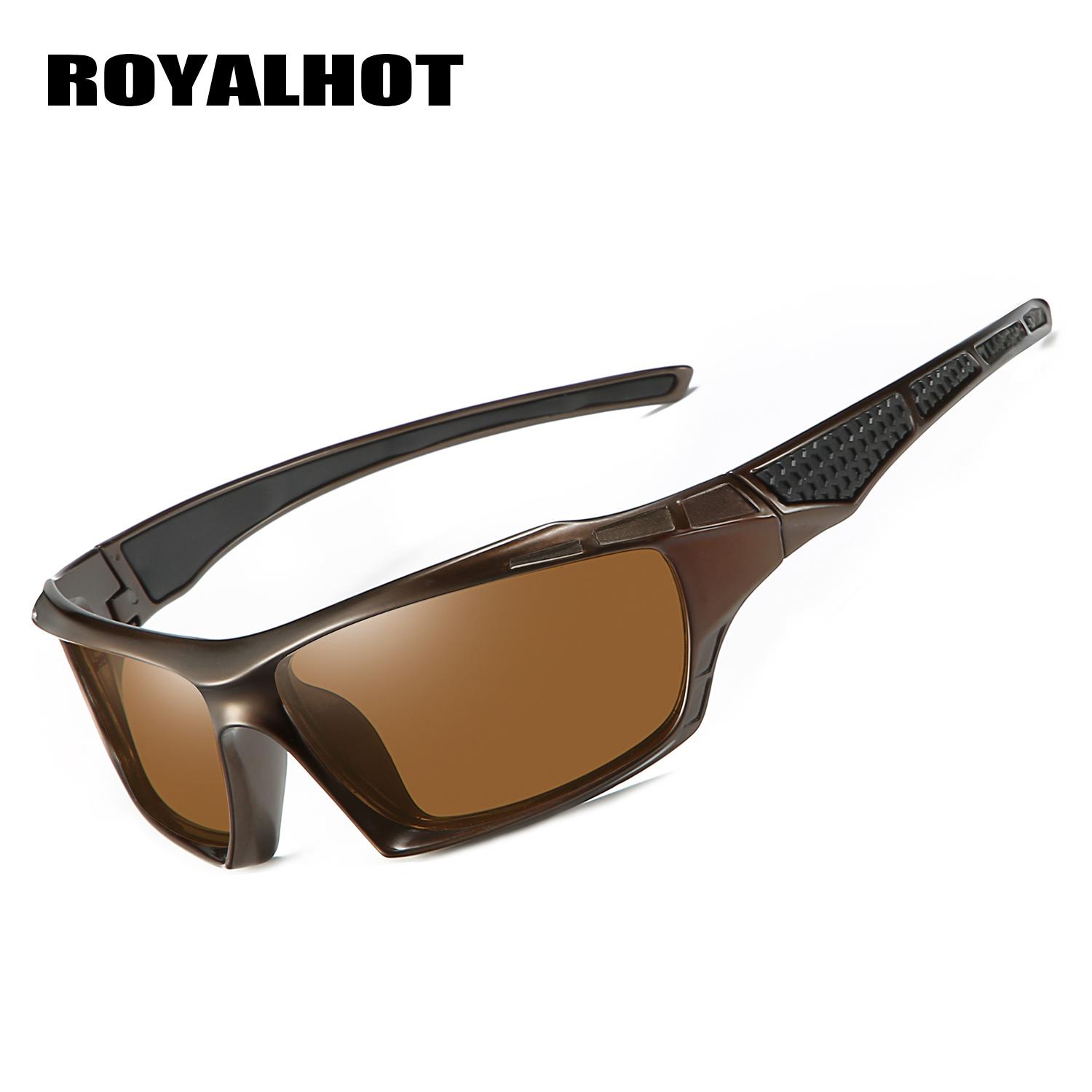 RoyalHot унисекс поляризационные новые спортивные солнцезащитные очки в стиле ретро — фото 22