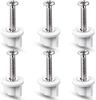 Hand-Tightened Lower-Mount Toilet Seat Hinges & Screws - 304 Steel