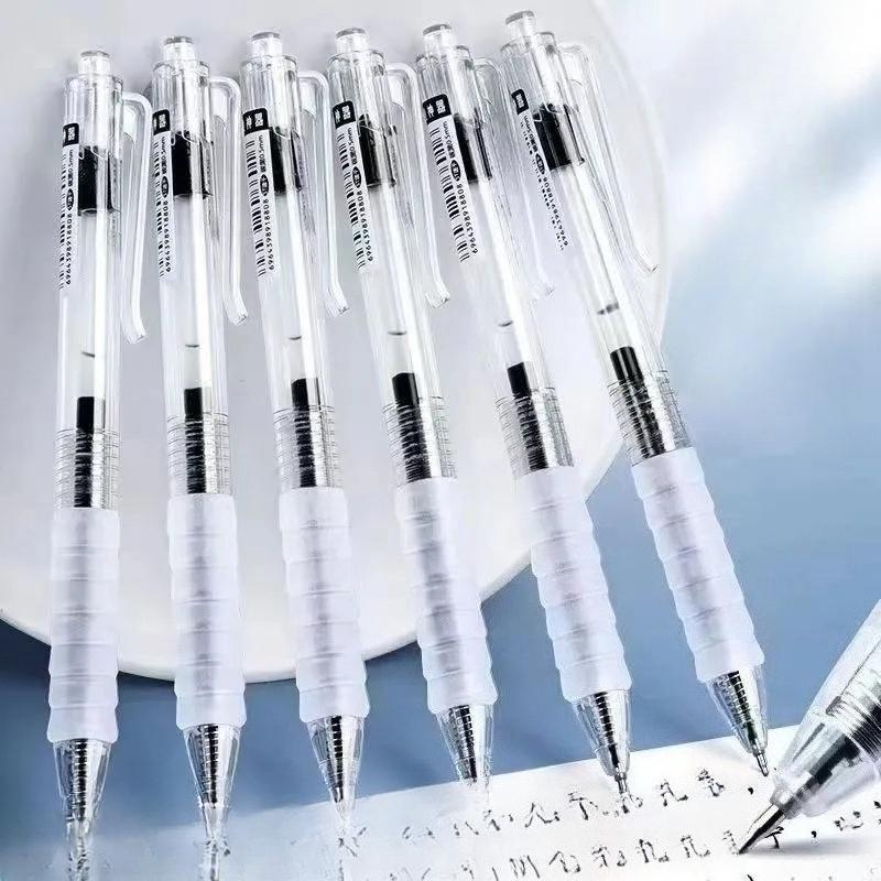 1pc Quick-Drying Gel Pen 0.5mm Black Ink Back to School Stationery Office Writing Stationery Student Exam Signature Pen Comfortable Grip Stationery Sc