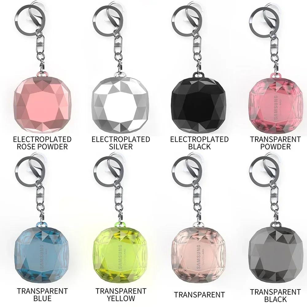 Transparente Hülle für Samsung Galaxy Buds2 Pro / Galaxy Buds FE / Galaxy Buds 2 / Galaxy Buds Pro / Galaxy Buds Live mit Schlüsselanhänger