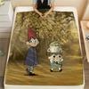 Outside the Garden Wall  Print Flannel Blanket, High quality Comfortable for All Seasons, Home Decor, Warmth and Comfort