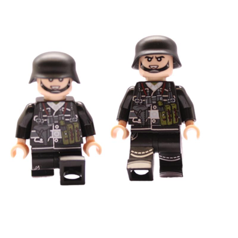 Militärische Soldaten des 2. Weltkriegs, Minifiguren, verschiedene Länder, Bausteinziegel, Weihnachts- und Geburtstagsgeschenk für Jungen und Kinder
