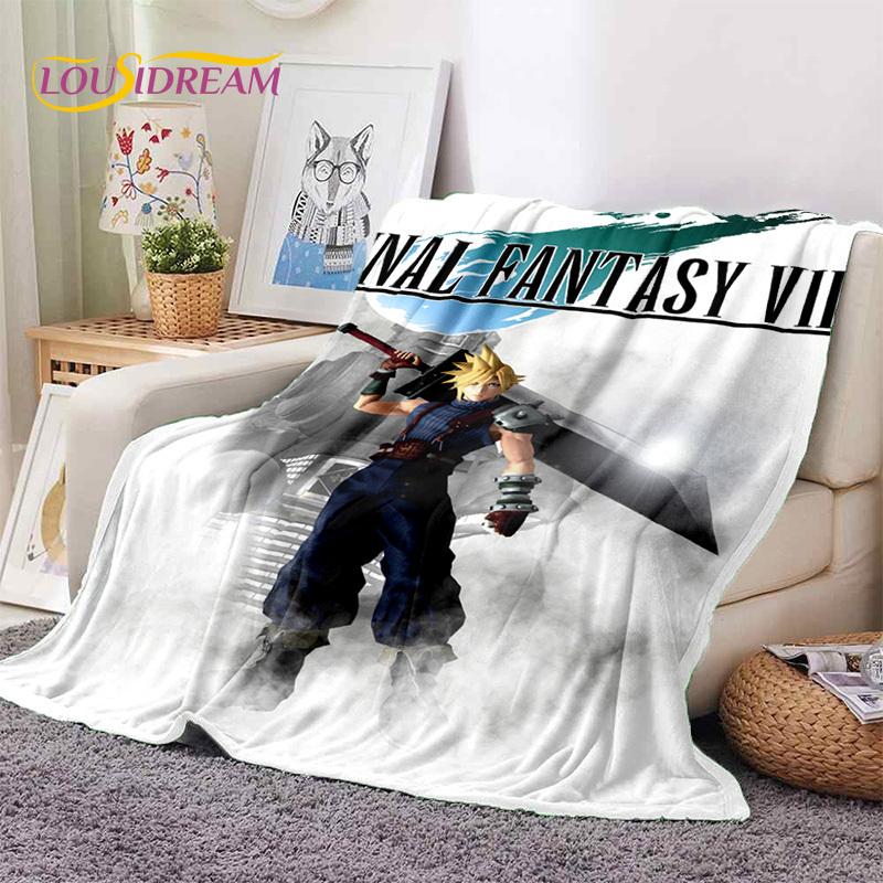 Final Fantasy Series Games Soft Blankets,Keep Warm Throw Blanket Comfortable Blanket for Picnic Beds Sofa Home Bedroom Gift Kids